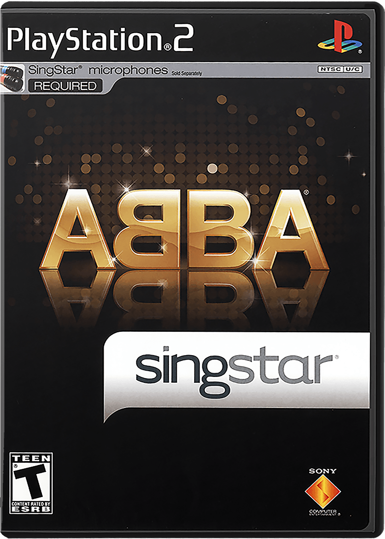 SingStar ABBA box art for Playstation 2